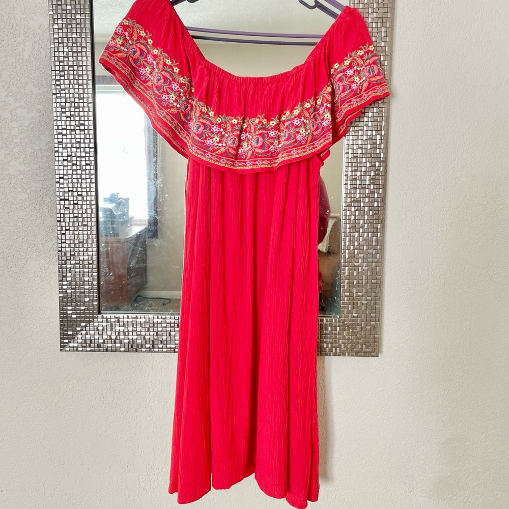 off the shoulder dress